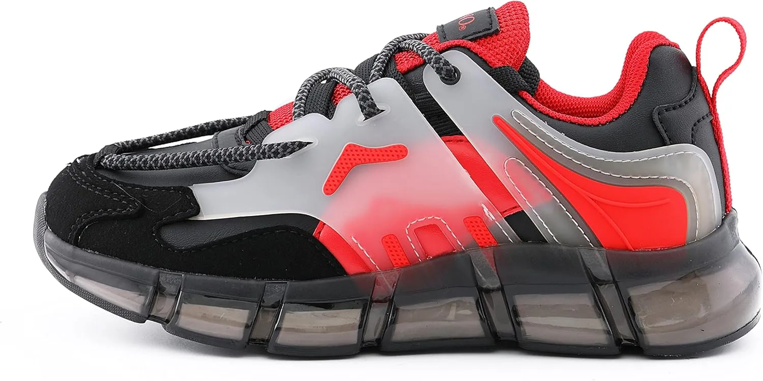 Mazino Kids Unisex Fashion Sneakers Lace-Up Shoes Tennis for Boys and Girls