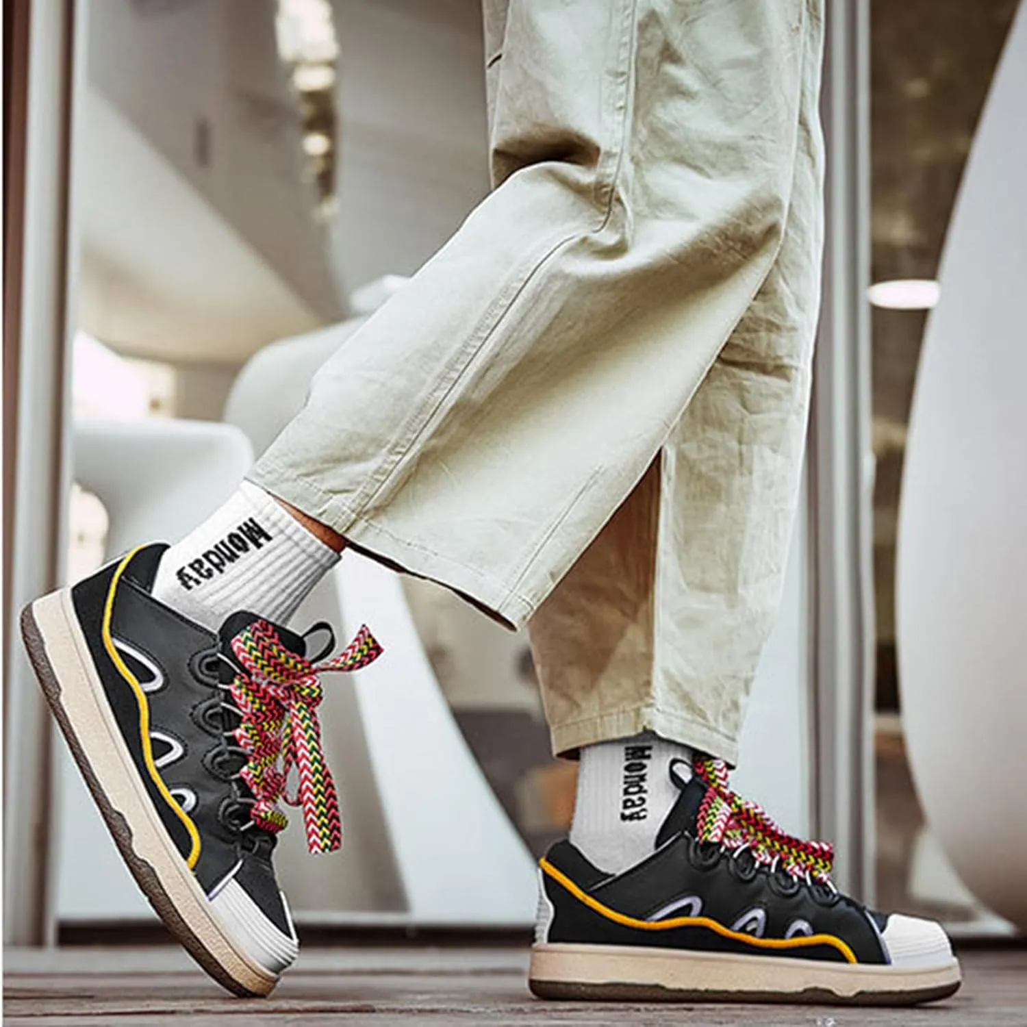 Men's and Women's Couple Trend Fashion Sneakers, Four Seasons Comfortable Wearable Slip-on Shoes, Street Style Shoes
