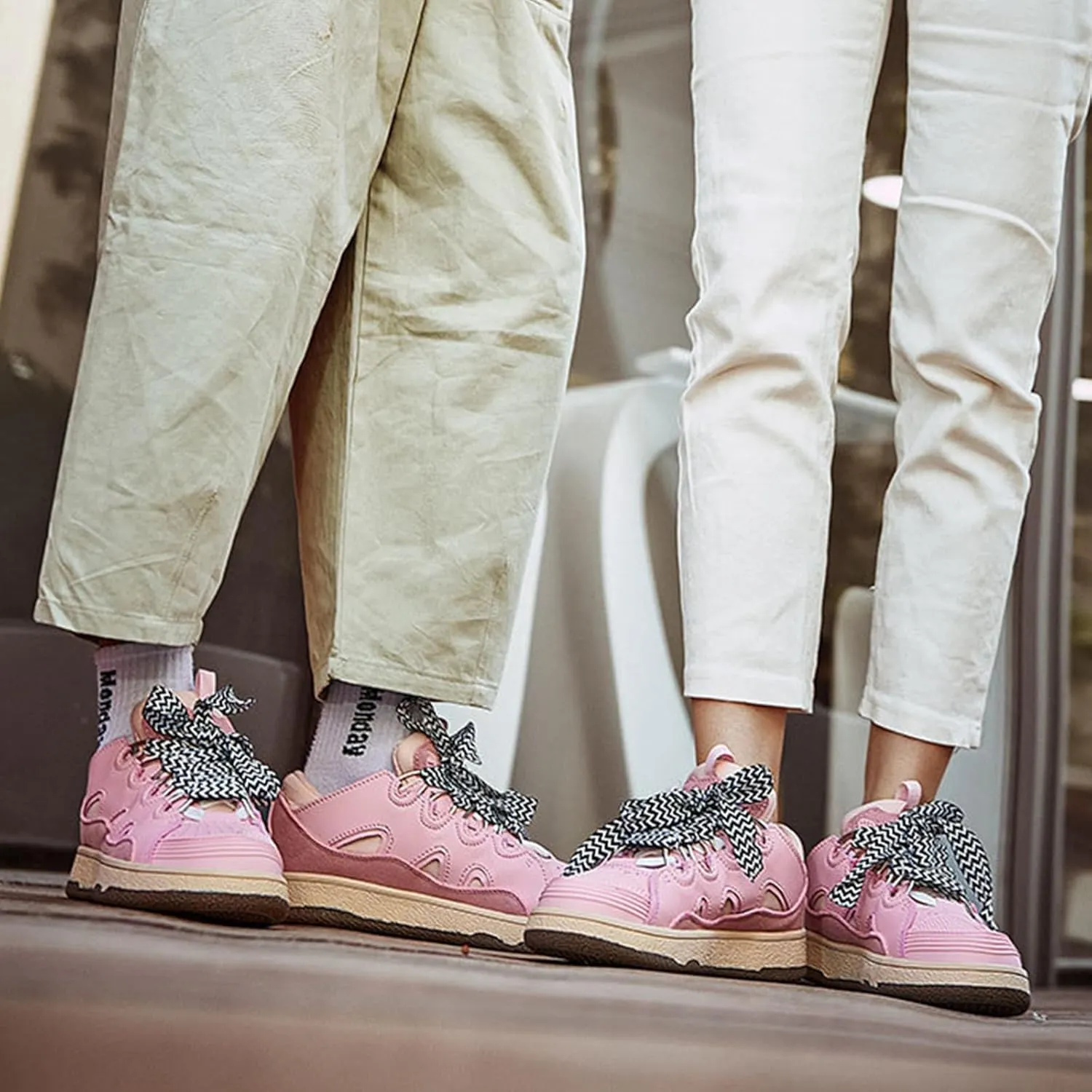 Men's and Women's Couple Trend Fashion Sneakers, Four Seasons Comfortable Wearable Slip-on Shoes, Street Style Shoes