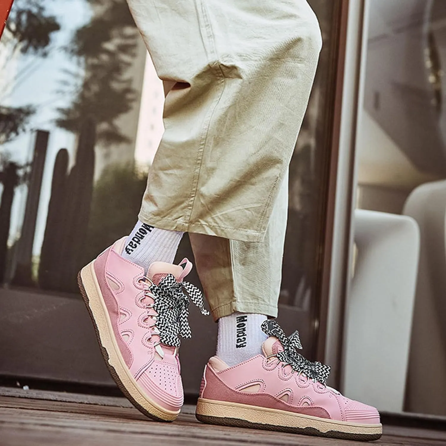 Men's and Women's Couple Trend Fashion Sneakers, Four Seasons Comfortable Wearable Slip-on Shoes, Street Style Shoes