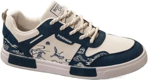 Men's Big Size Canvas Sneakers (US 39-47) | Elastic Closure Slip-On Shoes with Snake Print & Breathable Mesh | Casual Winter Shoes for Youth