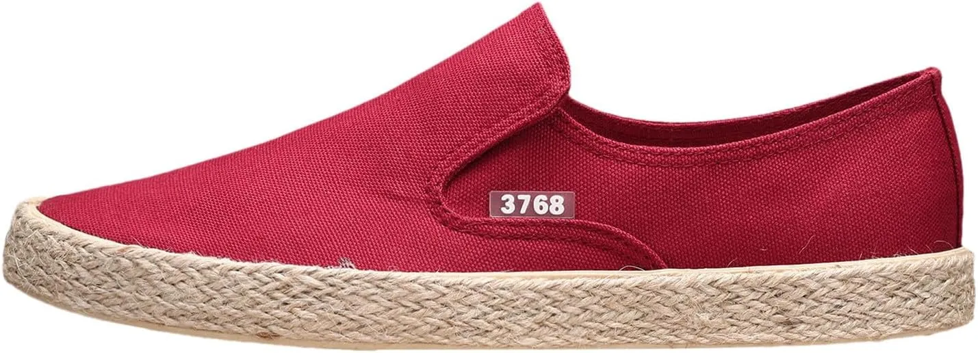 Men's Breathable Korean Style Trendy Lightweight Linen Sole Casual Sneakers for Everyday Comfort and Fashion