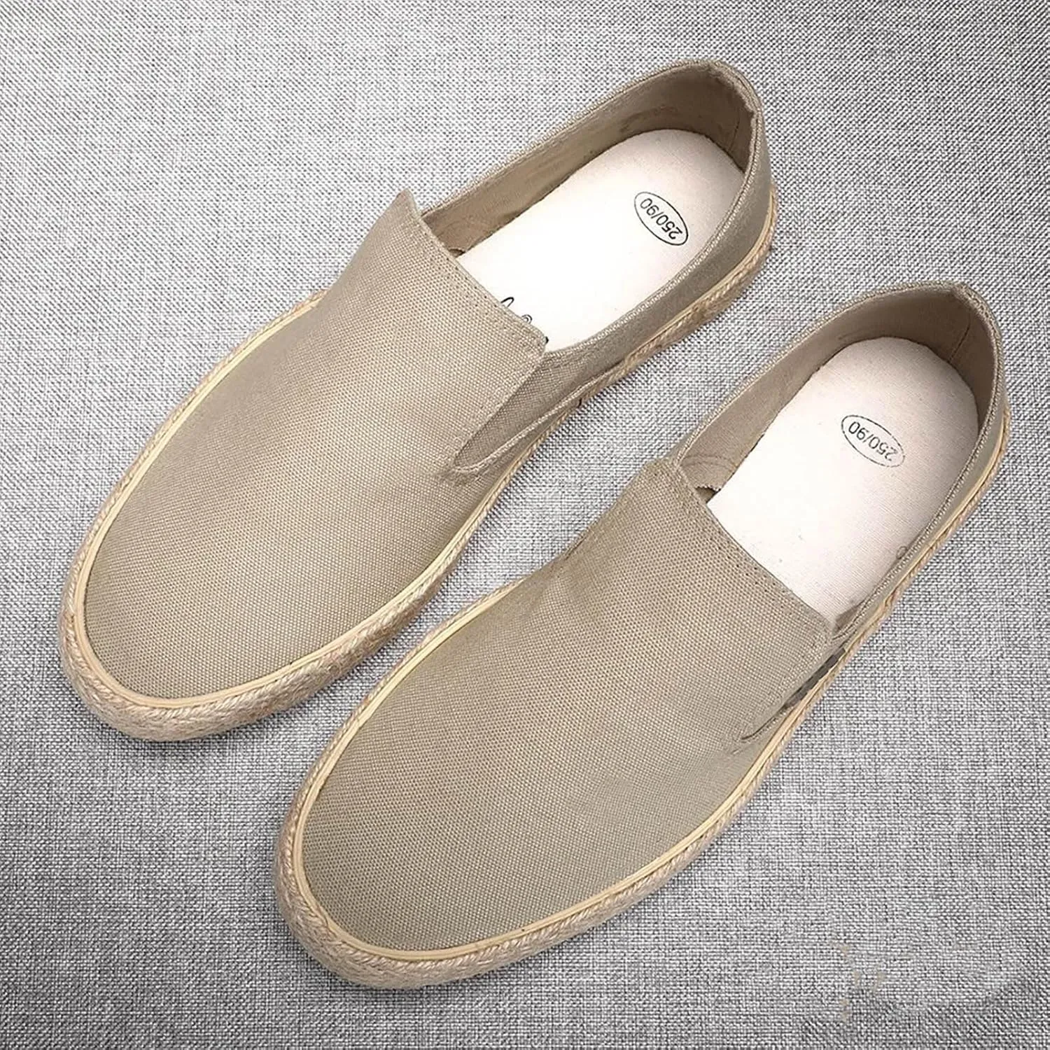 Men's Breathable Korean Style Trendy Lightweight Linen Sole Casual Sneakers for Everyday Comfort and Fashion
