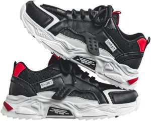 Men's Casual Shoes – Fashionable Breathable Chunky Sneakers, Youth-Oriented Korean-Style Thick-Soled Sports Shoes for Trendy Looks
