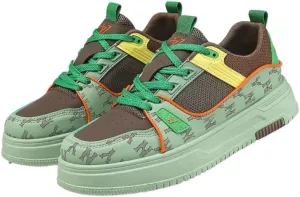 Men's Casual Street Fashion Low-Top Sneakers with Random Pattern, Perfect for Daily Wear