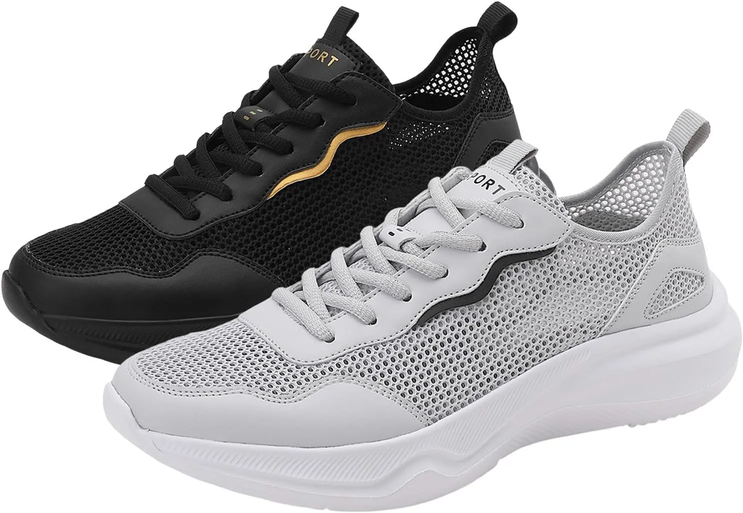 Men’s Everyday Sneakers Men Sports Shoes Fashionable New Pattern Mesh Breathable Comfortable Lightweight Outdoor Casual