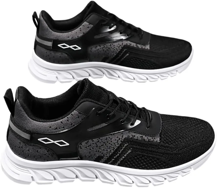 Men's Fashion Athletic Footwear - Breathable Mesh, Lace-Up, Men's Sport Shoes Casual Sneakers for Outdoor Activities