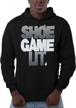 Men's Graphic Hoodie Printed Jordan 6 Cool Gray Colors, Pullover To Match Jordans