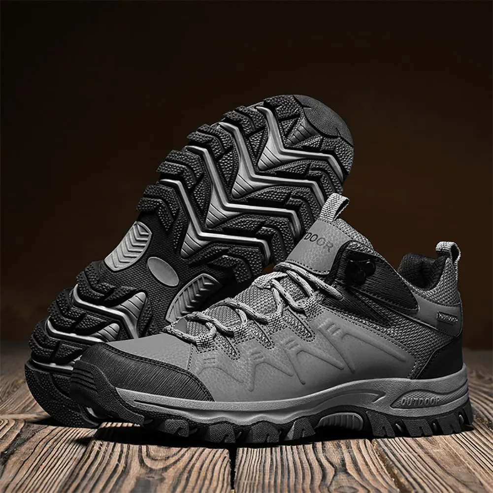 Men's Hiking Shoes Low-Top Trail Running Sneakers Breathable Mesh Travel Shoes Non-Slip Outdoor Trekking Boots