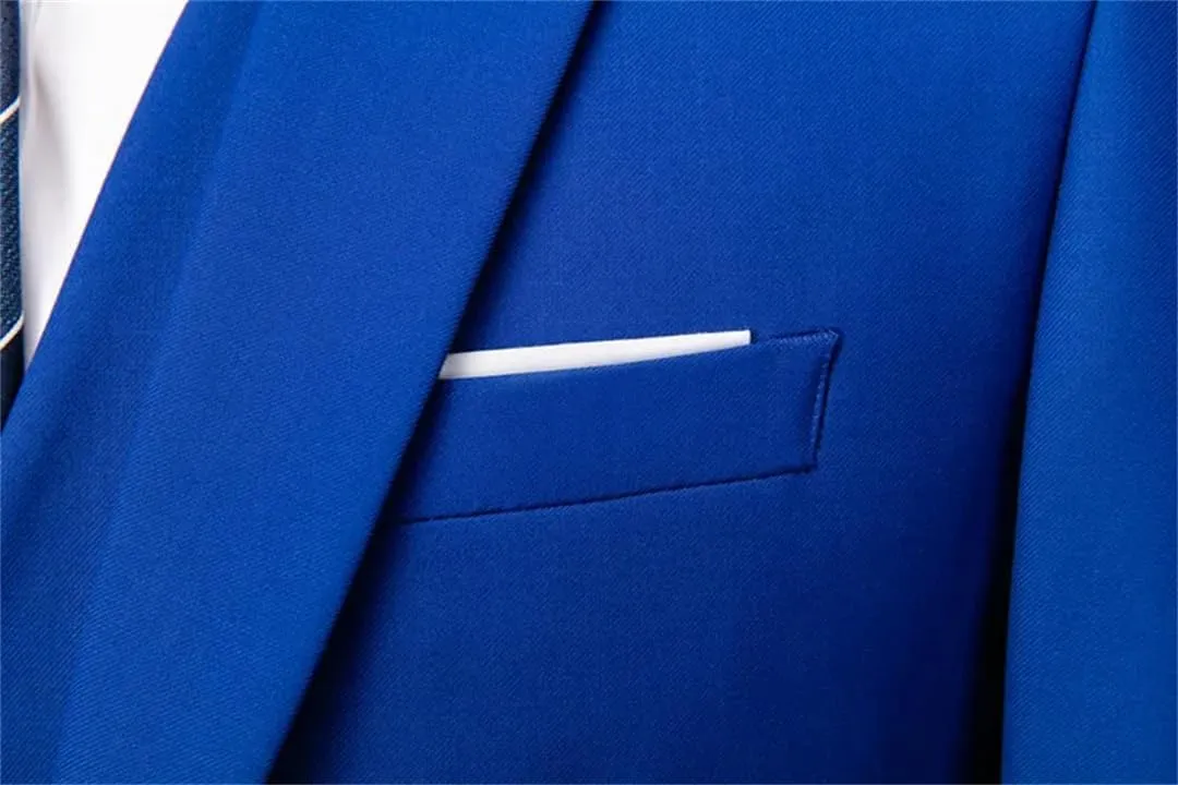 Men’S Slim Fit Business Single Breasted Blazer Length Long Sleeve Formal Office Social Wear