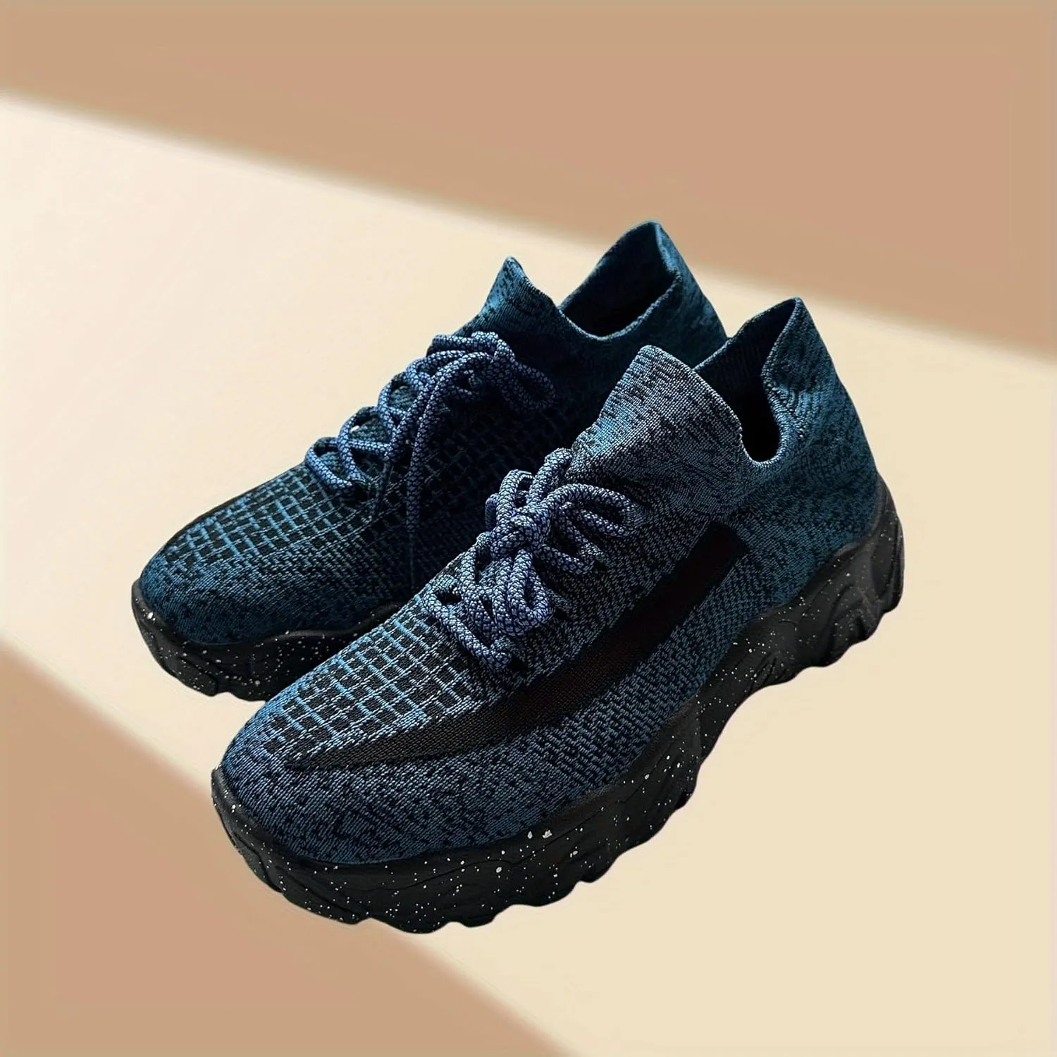Men's Sports Shoes Hiking Shoes, Thick Sole Design, Fashion Casual Commuter Sneakers,