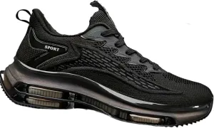 Men's Spring Summer Festival Comfortable Casual Double Air Cushion Shoes Cushioning Flyweave Mesh Sneakers