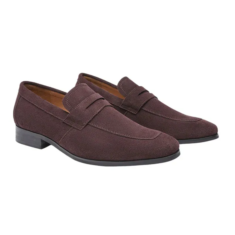 Men’s Suede Penny Loafers – Timeless Elegance