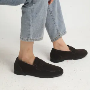 Men’s Suede Penny Loafers – Timeless Elegance
