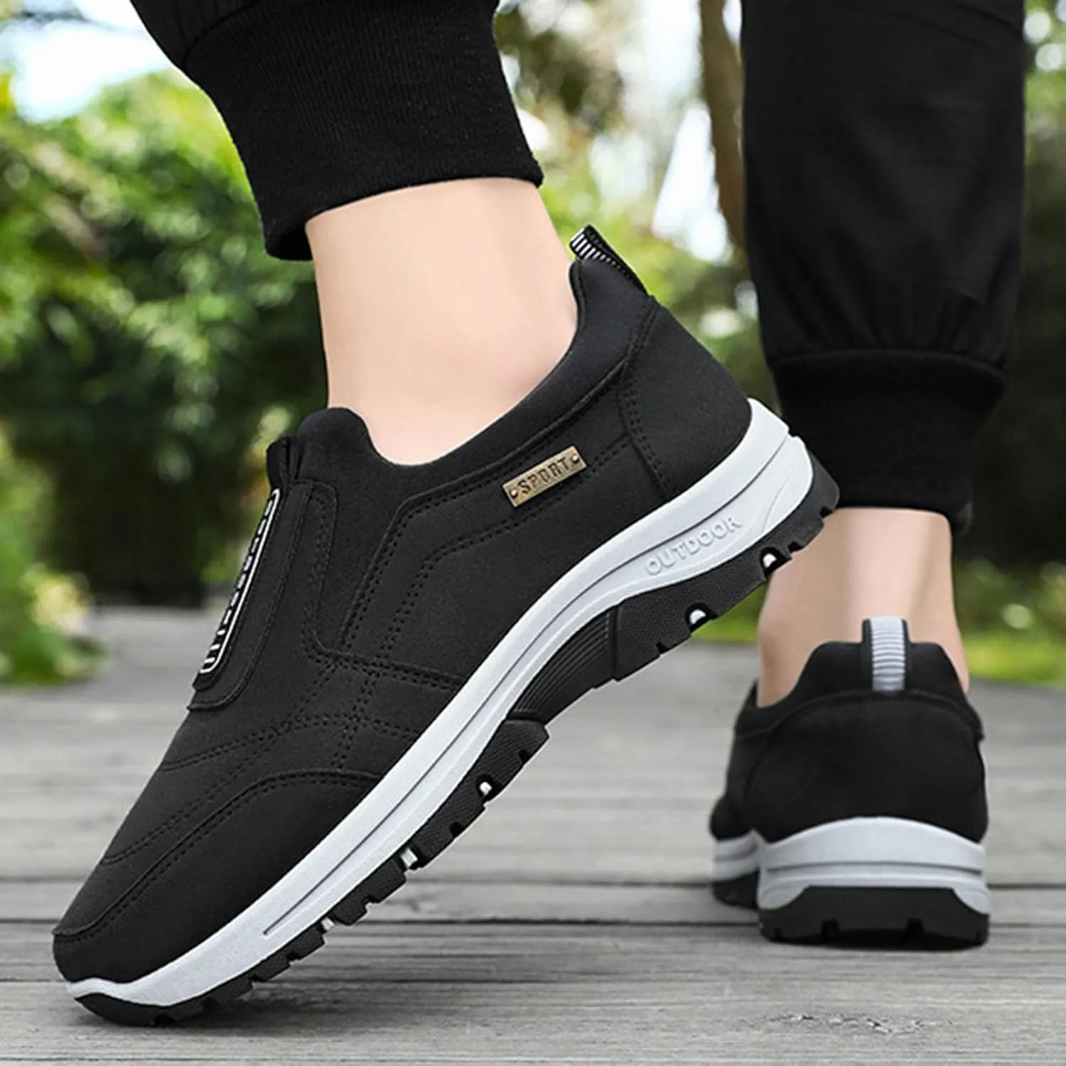 Men's Walking Shoes Sports Fashion Simple Running Classic Breathable Street Shoes