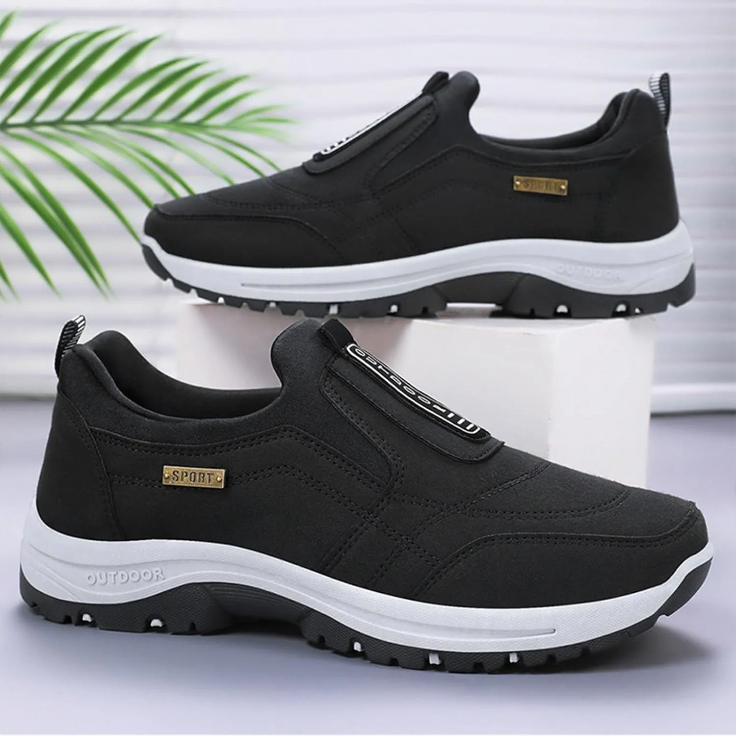 Men's Walking Shoes Sports Fashion Simple Running Classic Breathable Street Shoes