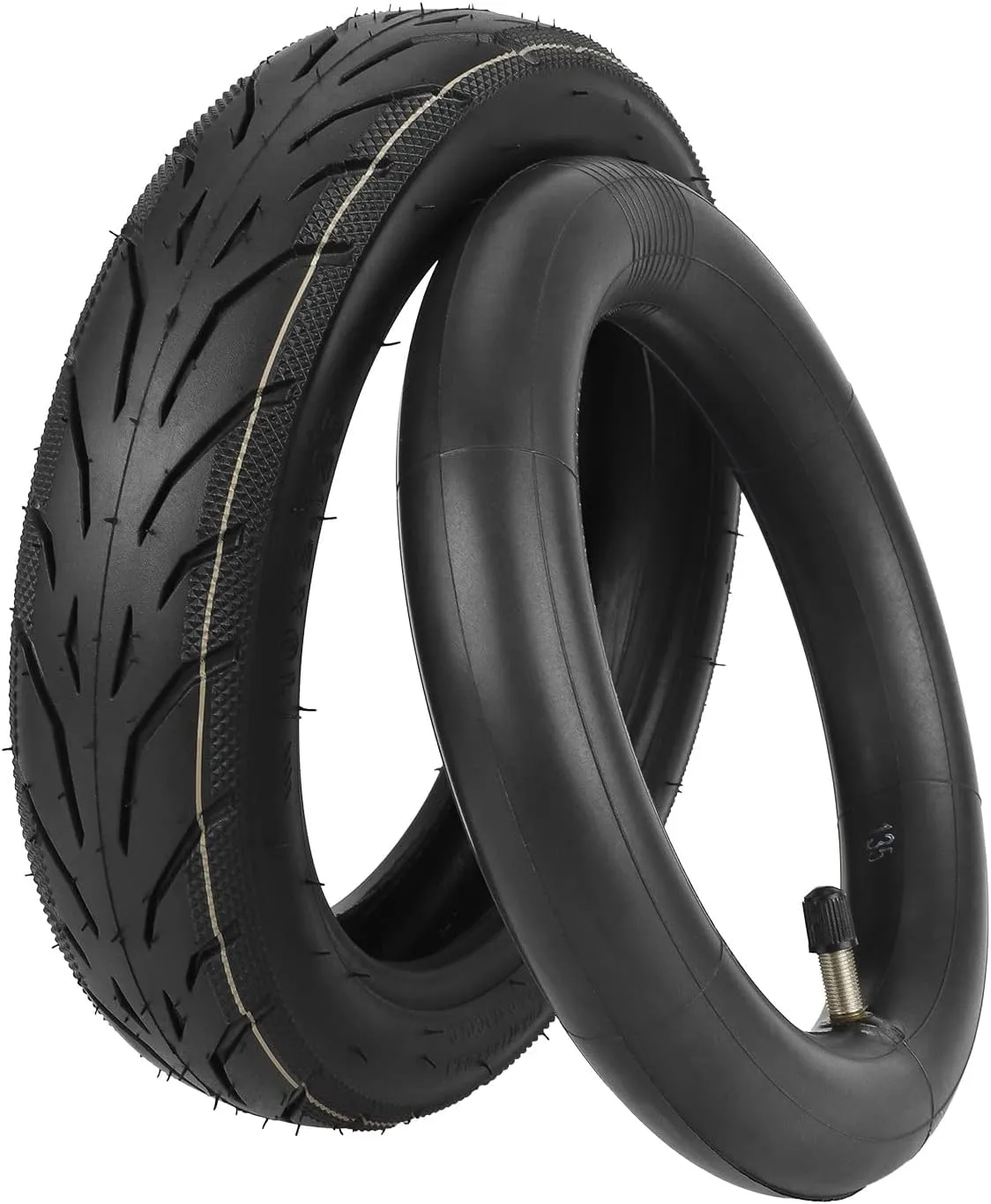 MIMIRACLE 10 x 2.125 Rubber Pneumatic Tire & Inner Tube Set Compatible with Segway Ninebot F Series Electric Scooters - Fits F20, F25, F30, F40