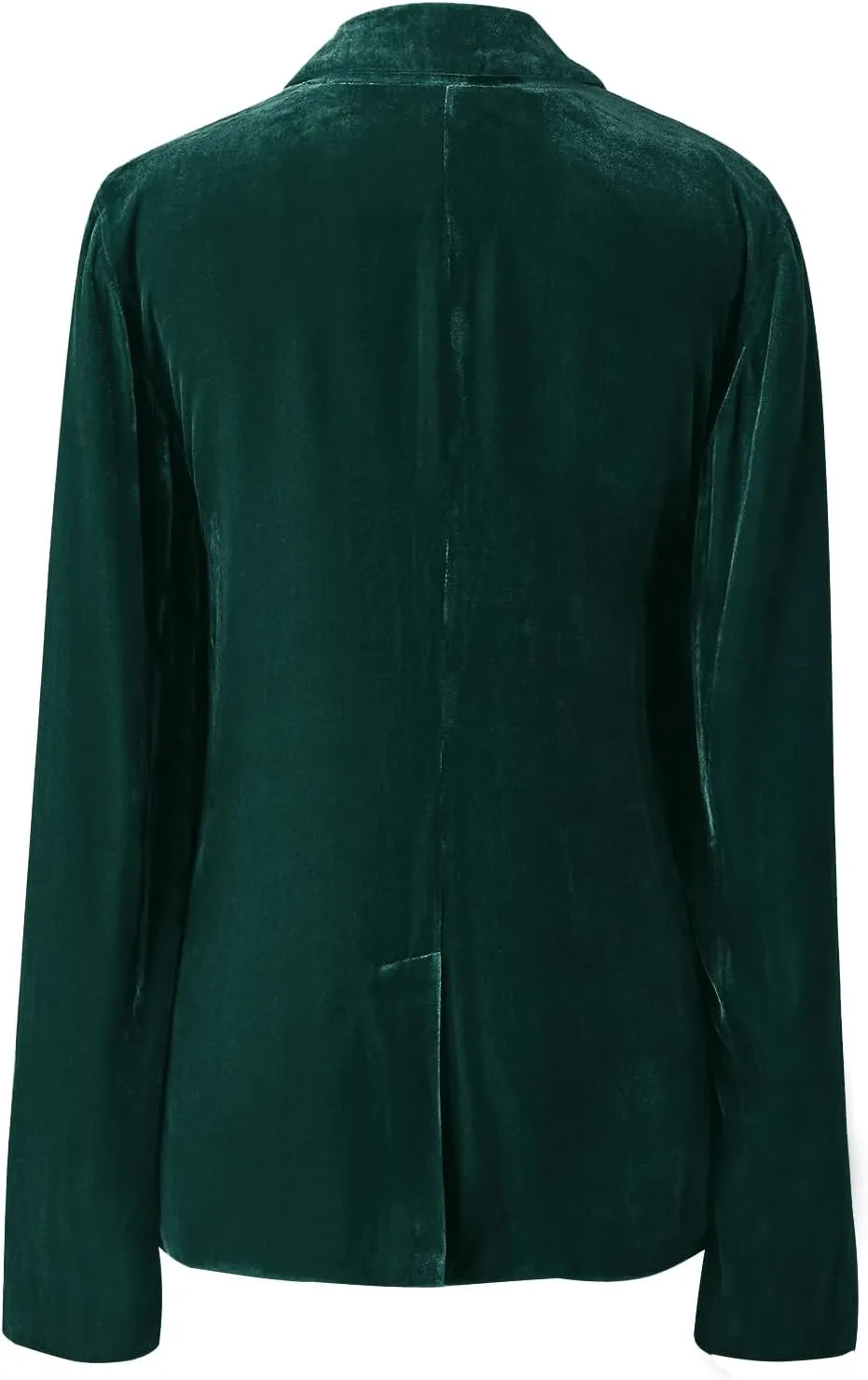 Mintlimit Women's Velvet Blazer Jacket - Long Sleeve V Neck Coat