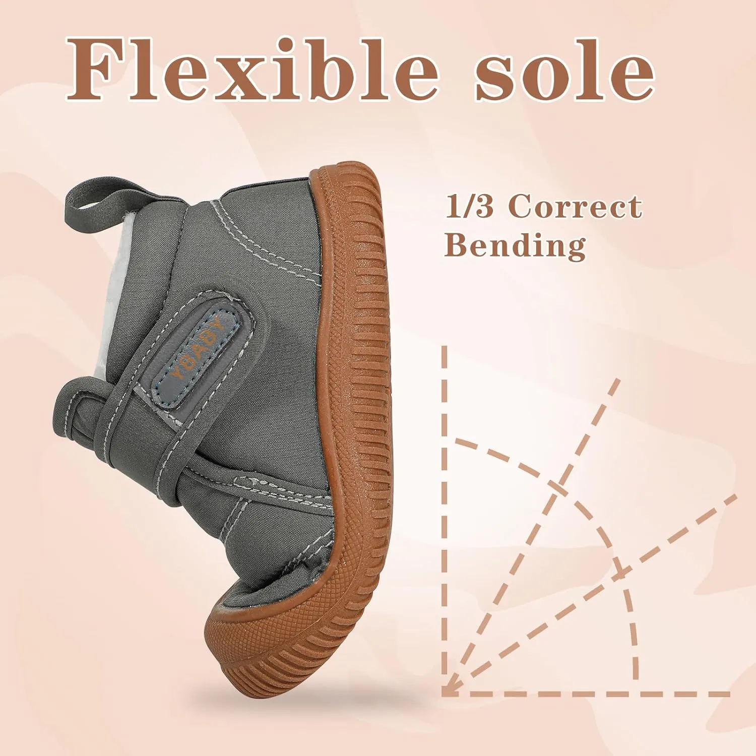 MK MATT KEELY Baby Winter Warm Shoes for Infant Boys Girls Toddler Plush Lining Snow Boots Soft Sole Non-Slip Walking Shoes Outdoor Faux Fur Booties
