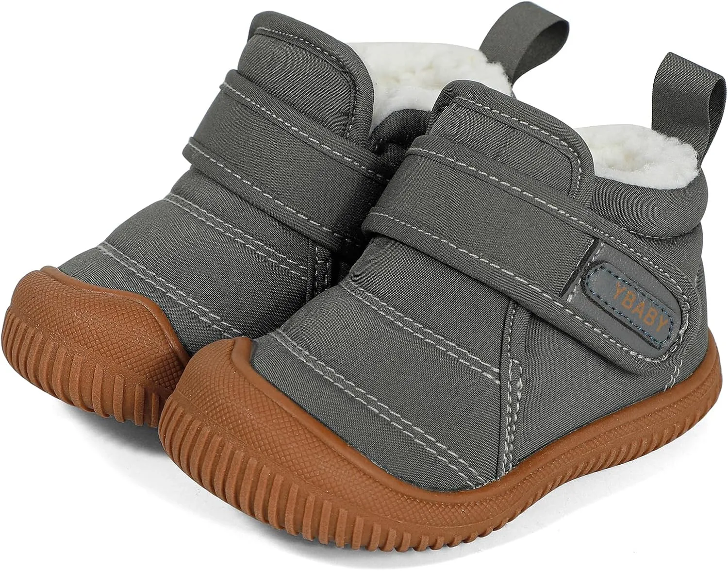 MK MATT KEELY Baby Winter Warm Shoes for Infant Boys Girls Toddler Plush Lining Snow Boots Soft Sole Non-Slip Walking Shoes Outdoor Faux Fur Booties
