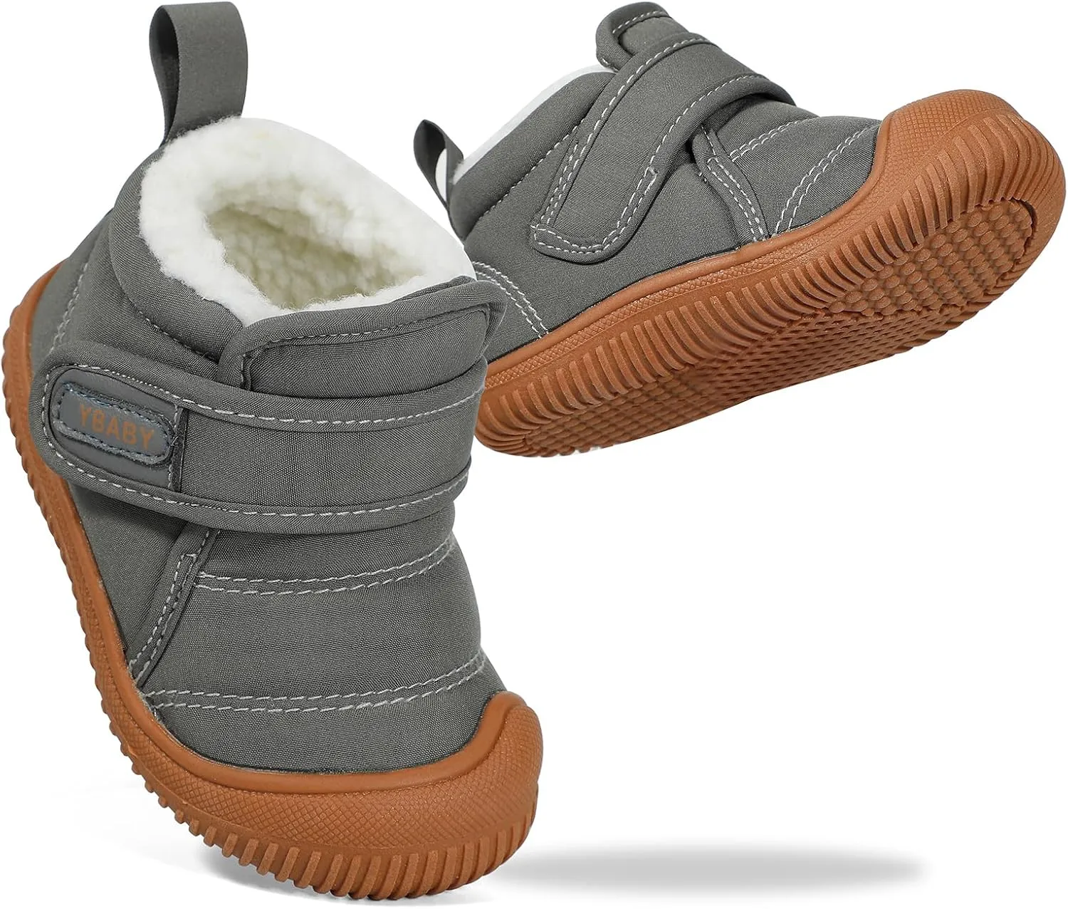 MK MATT KEELY Baby Winter Warm Shoes for Infant Boys Girls Toddler Plush Lining Snow Boots Soft Sole Non-Slip Walking Shoes Outdoor Faux Fur Booties