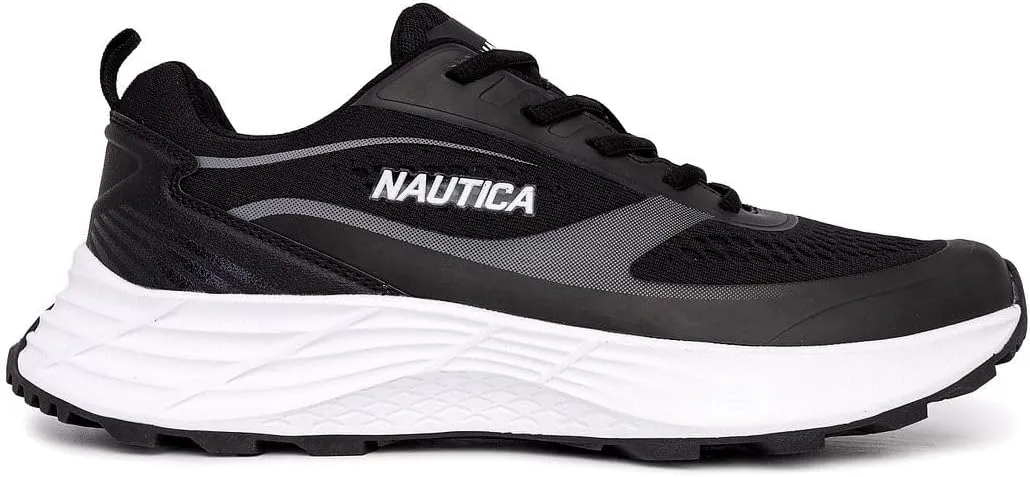 Nautica Men's Lace-Up Sneakers - Max Cushioning Running, Walking, Tennis Shoes - Comfortable Enhanced Support Athletic Sneakers-Balacava