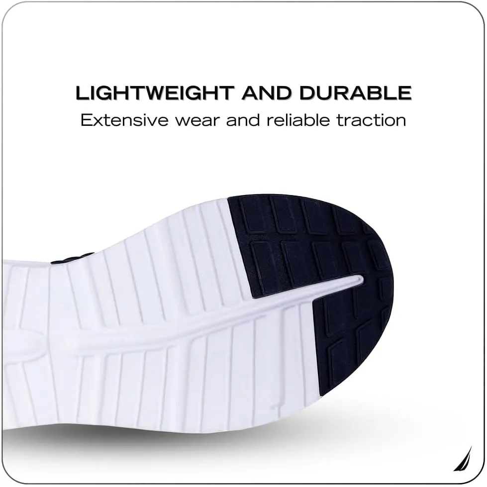 Nautica Mens Running Sneakers Sport Fashion Lace-Up Athletic Soft Shoes for Gym Tennis Men – Cushioned, Breathable, Lightweight & Comfortable