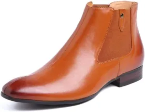 New For Men Ankle Boots Mens 3CM Heel Zip Chelsea Boots Office Party Show Club Business For Holiday The First Layer Of Cowhide