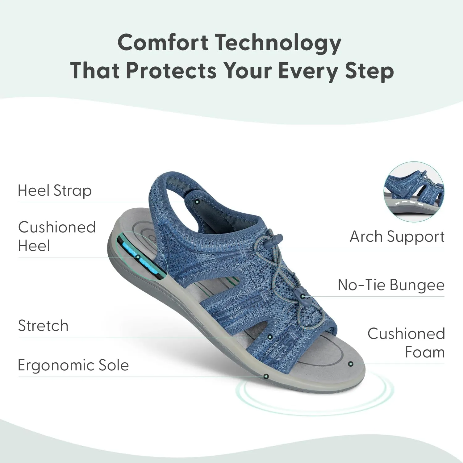 Orthofeet Women's Orthopedic Stretchable Maui Sandals