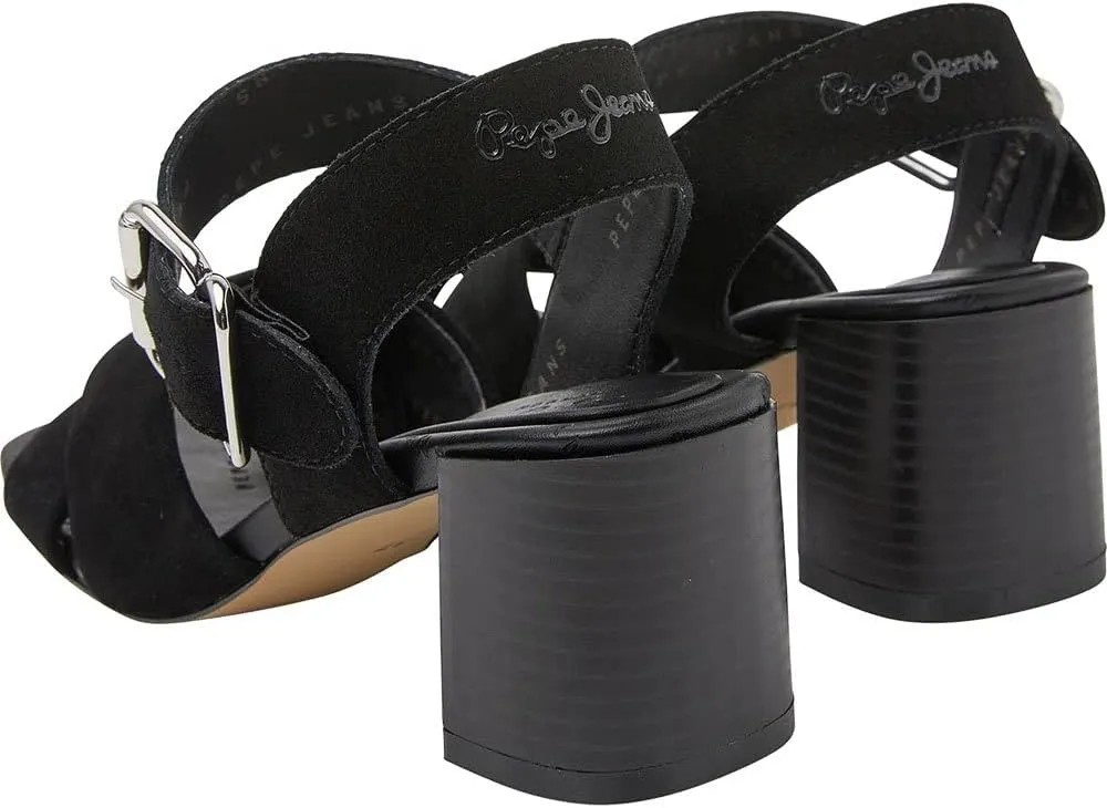Pepe Jeans Women's Slingback Mid Heels Sandals