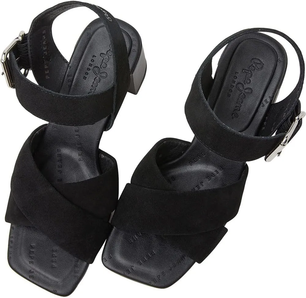 Pepe Jeans Women's Slingback Mid Heels Sandals