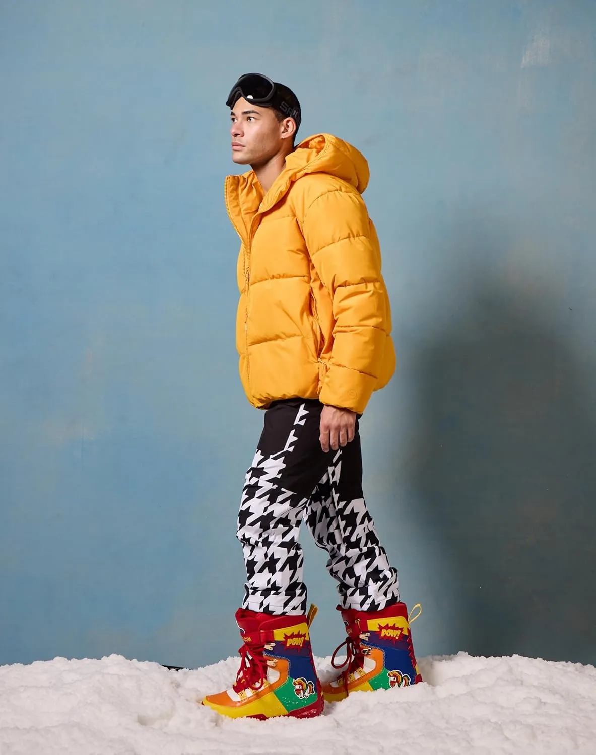 Pow Stomps Snowboard Boots, Waterproof. Custom-Fit Liner - Medium Flex for Snowboarding. Lightweight Durable Shoes