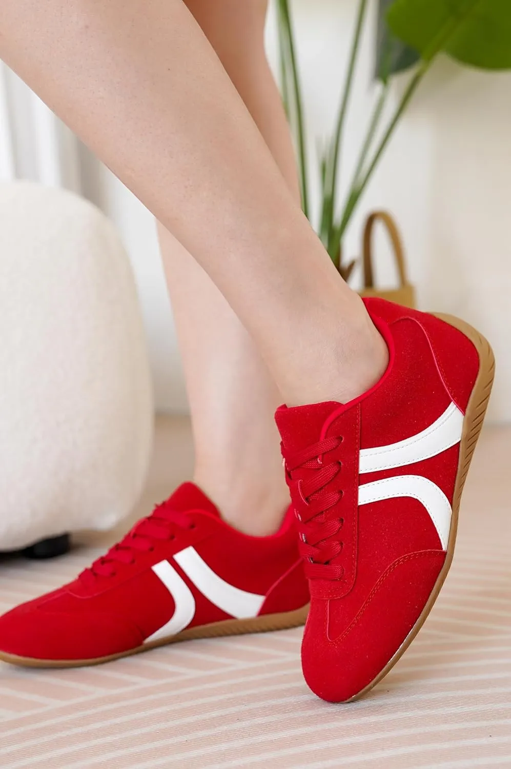 Project Cloud Ballerina Sneakers for Women – Memory Foam Lace-Up Womens Shoes – Lightweight & Non Slip Womens Shoes Casual – All-Day Women's Fashion Sneakers for 2025 (Goal)