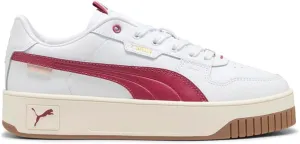 PUMA Womens Carina Street Lux Platform Lace Up Sneakers Shoes Casual - White - Size 8.5 M
