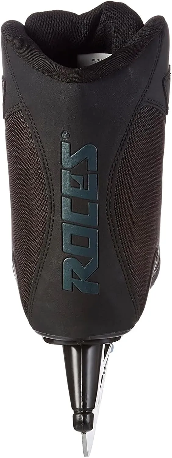 Roces Men's RSK 2 Durable Reinforced Upper Anatomic Padding Lace & Power Strap Closure Outdoor Rink Sport & Leisure Ice Hockey Skate, Stainless Steel Blades