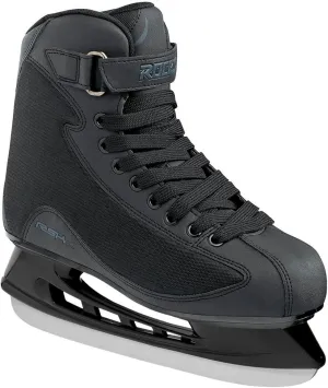 Roces Men's RSK 2 Durable Reinforced Upper Anatomic Padding Lace & Power Strap Closure Outdoor Rink Sport & Leisure Ice Hockey Skate, Stainless Steel Blades