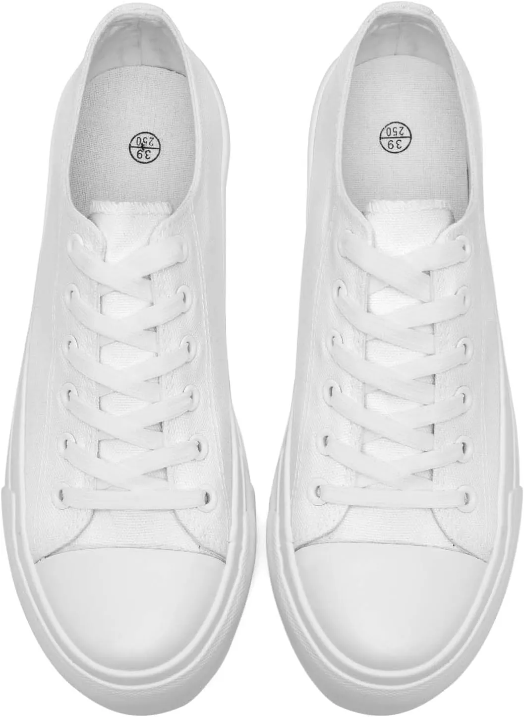 rosyclo Canvas Shoes for Women and Men, Low Top Canvas Sneakers Fashion Lace Up Comfortable Womens Classic Casual Tennis Walking Shoes