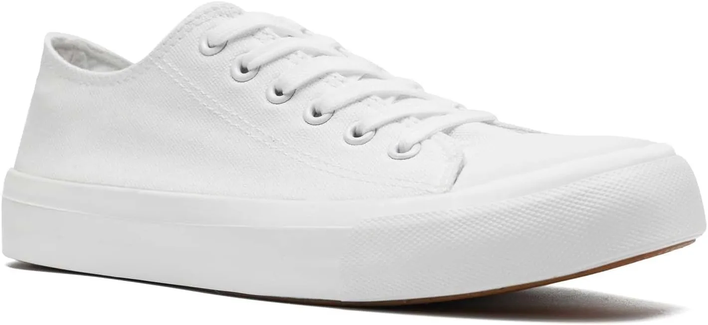 rosyclo Canvas Shoes for Women and Men, Low Top Canvas Sneakers Fashion Lace Up Comfortable Womens Classic Casual Tennis Walking Shoes