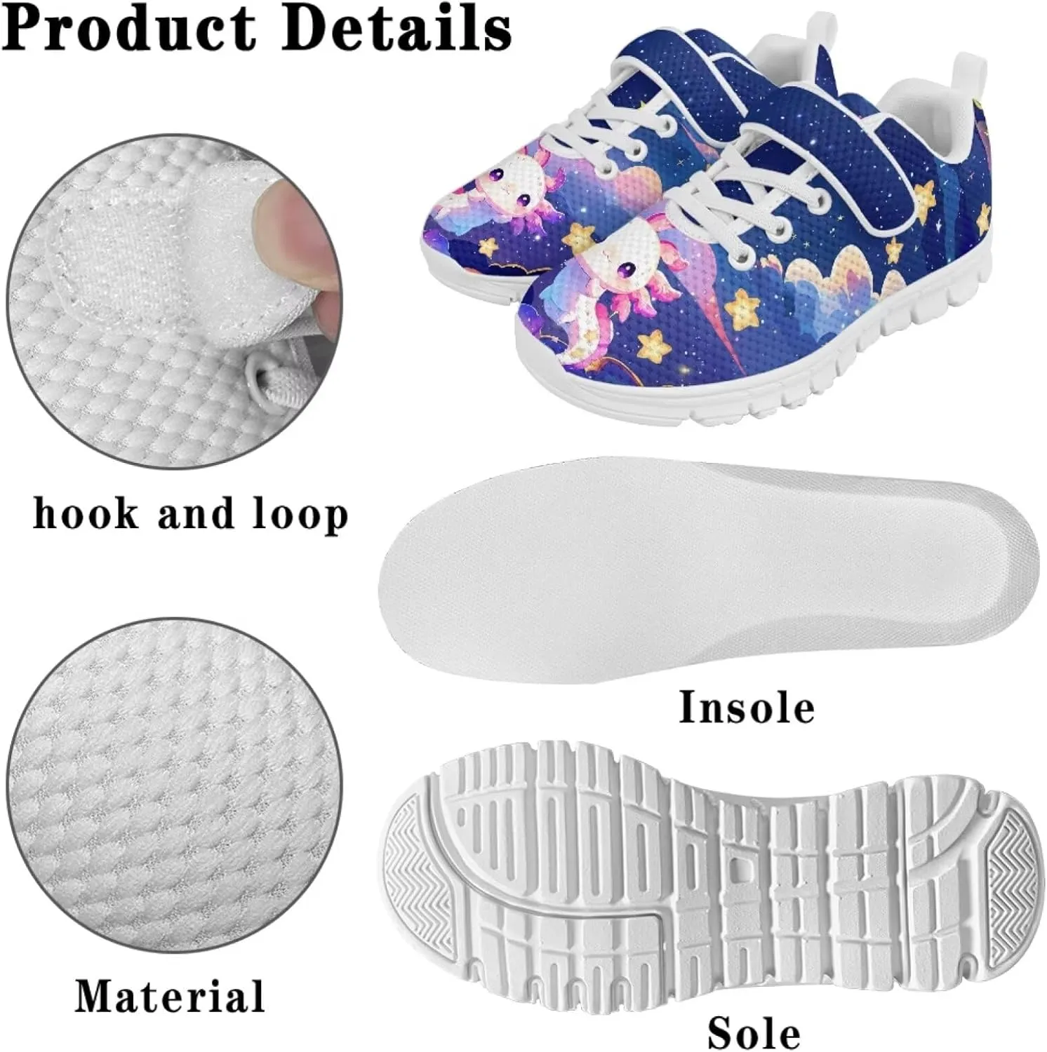 Running Athletic Shoes for Boys Girls Slip On Tennis Shoes Kids Shoes