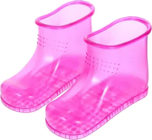 SAFIGLE 1 Pair Foot Massage Boots for Relaxation High Top Design Durable Household Foot Soak Shoes Non Slip Sole for Safety for Home Sauna and Outdoor Use Present for Family and Friends