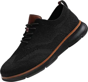 Sales Today Clearance Mens Oxfords Lace-Up Lightweight Casual Walking Shoes Sneakers Disguised As Dress Shoes Womens Platform Sneakers Mesh Shoes Men Slip on Sneakers Woven Orthopedic