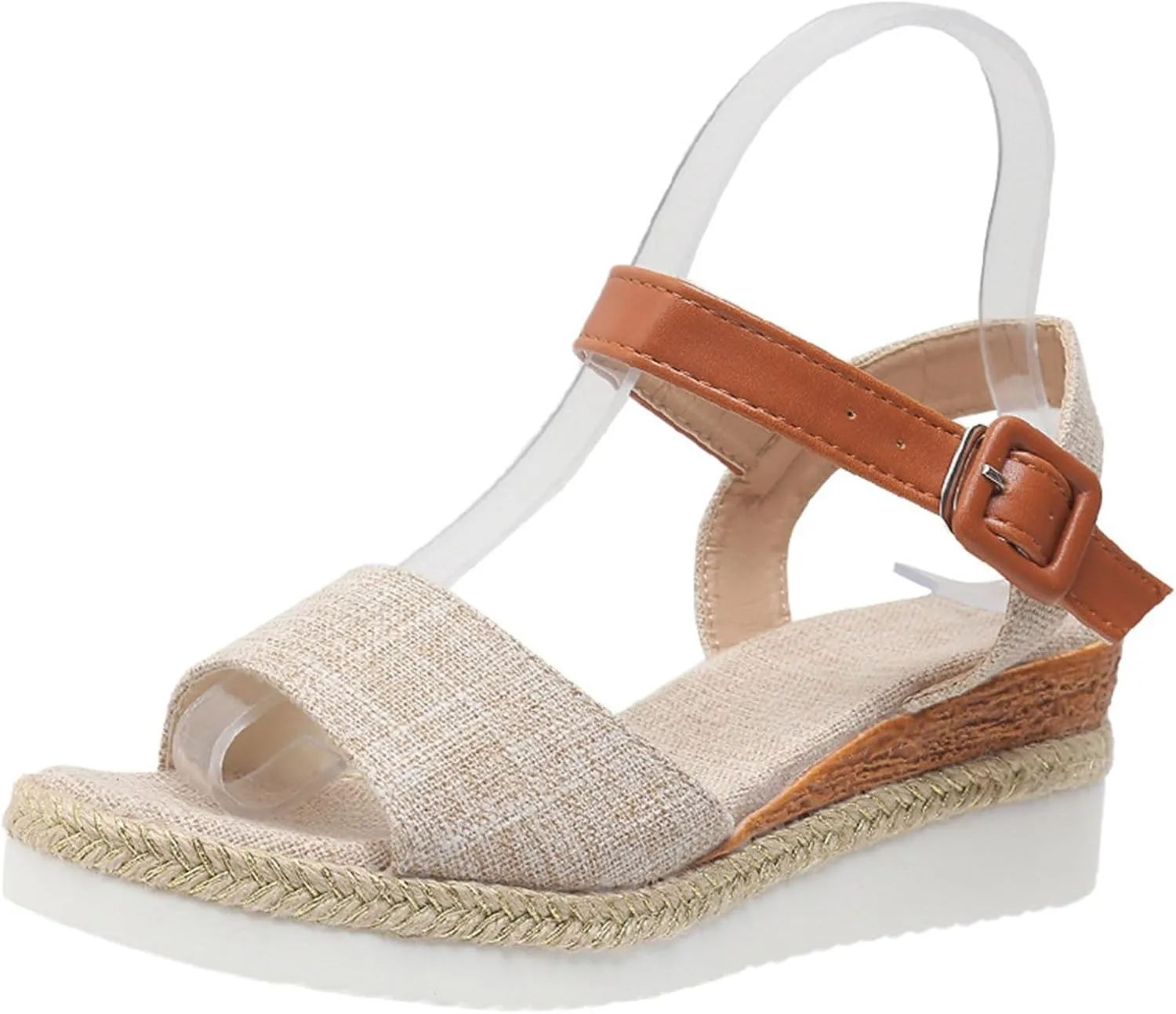 Sandals For Women Bow Rope Sole Lightweight Casual Women's Shoes Fish Mouth Thick Sole Sandals Women Beach Slides