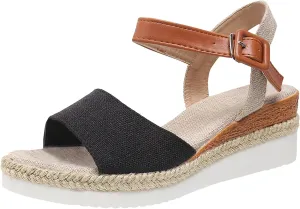 Sandals For Women Bow Rope Sole Lightweight Casual Women's Shoes Fish Mouth Thick Sole Sandals Women Beach Slides
