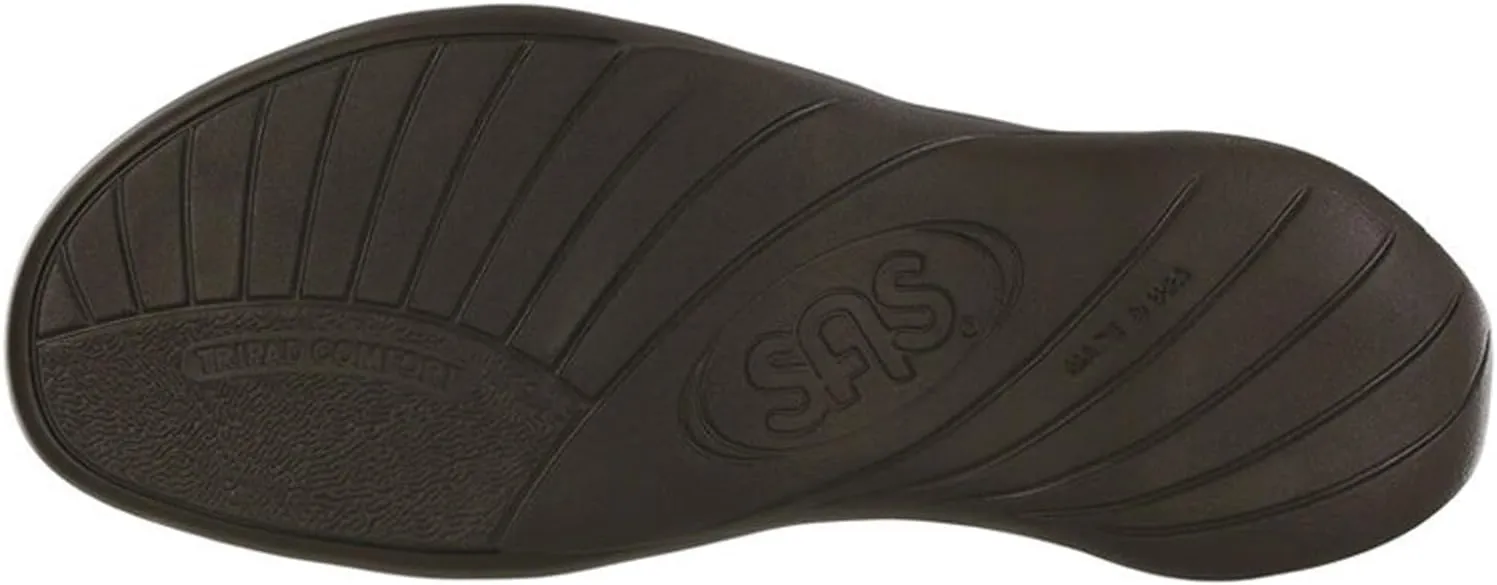 SAS Pier Leather Sandals for Women – Genuine Leather Upper – Padded Insole – Adjustable Hook-and-Loop Closure