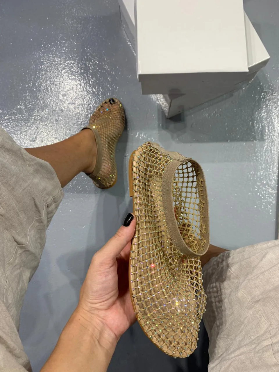 Shiny Stylish Flats-unitmotor™