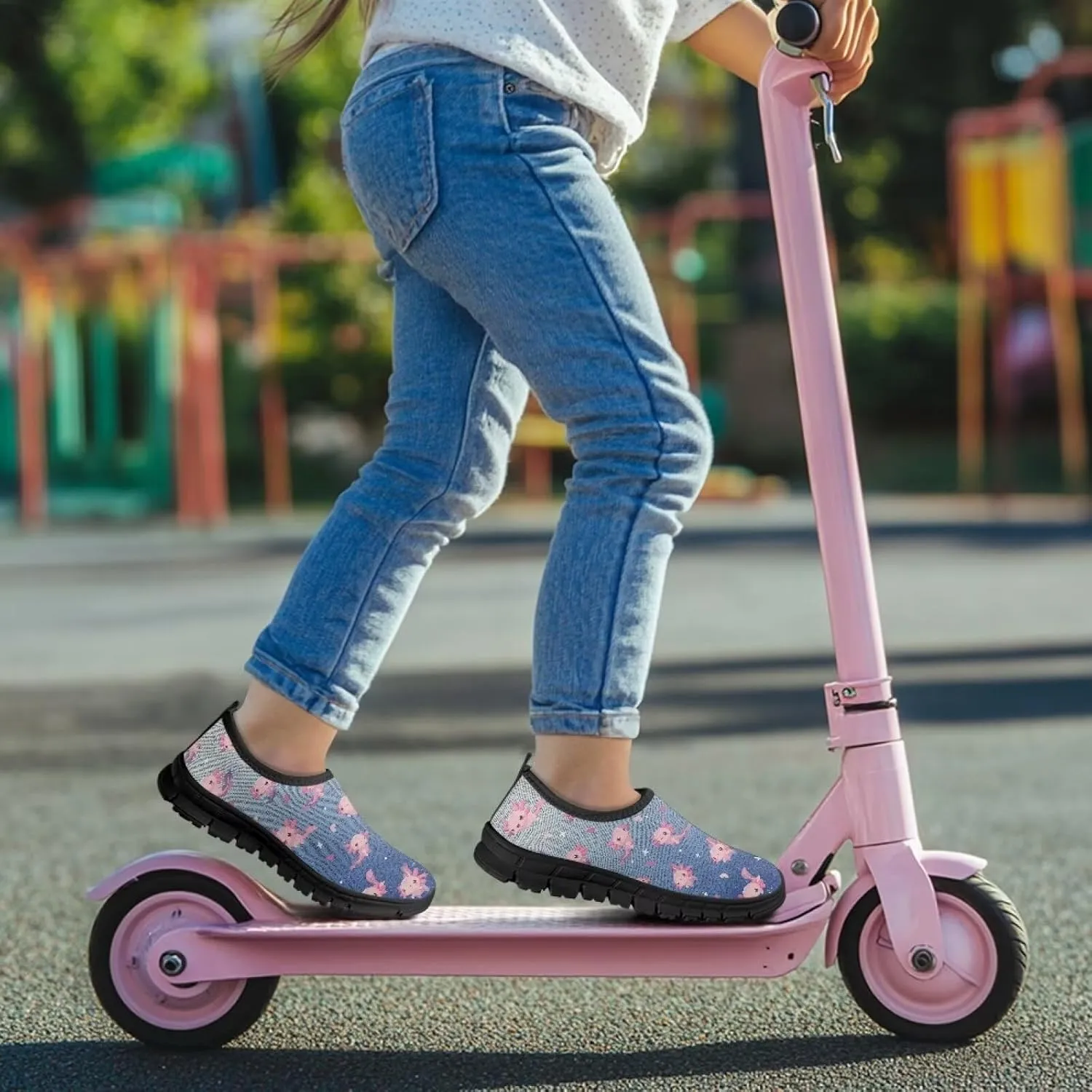 Skateboard Shoes for Boys Girls,Children's EVA Sole Low-Top Elastic Sneakers Slip On Flats Sneakers,Size 11 to 15