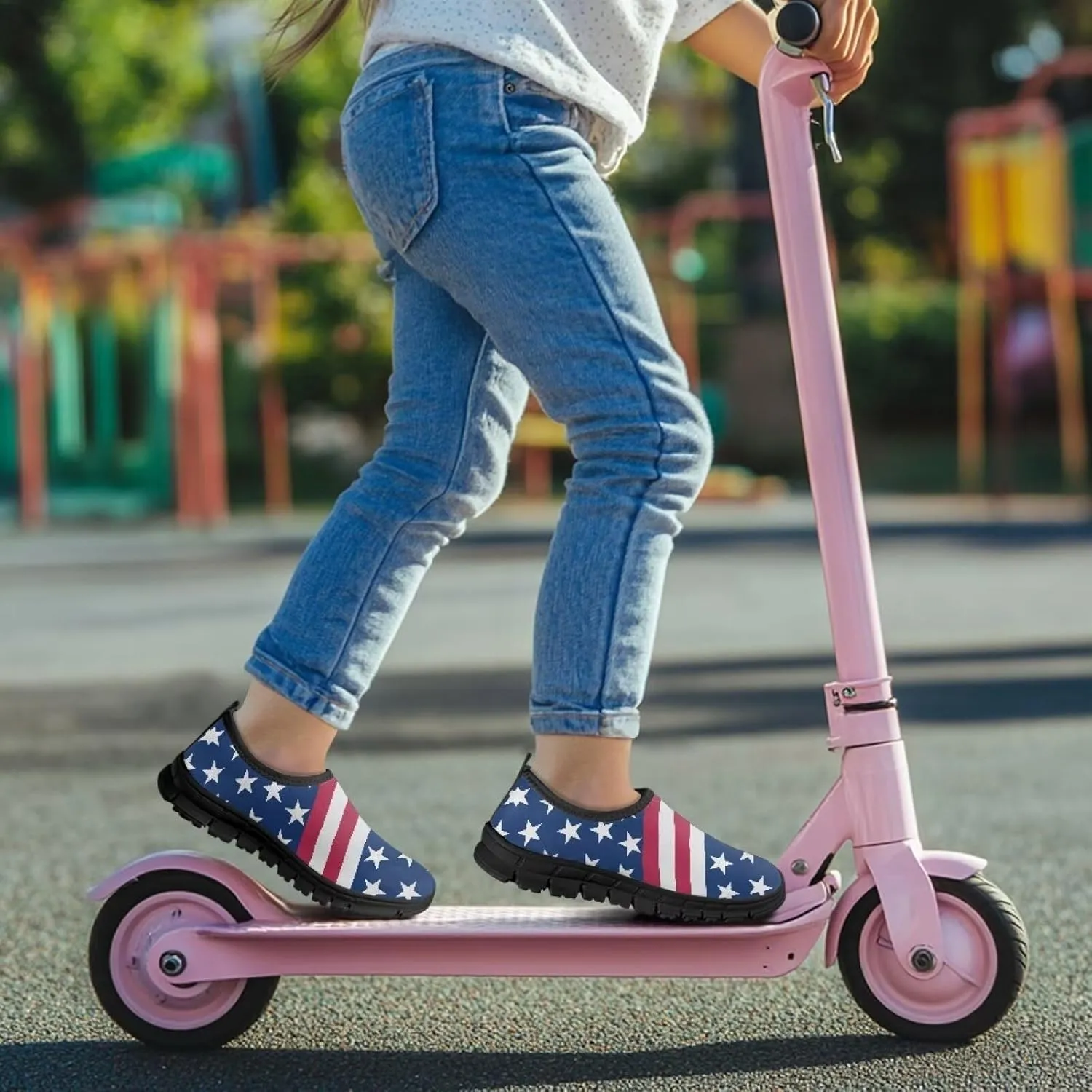 Skateboard Shoes for Boys Girls,Children's EVA Sole Low-Top Elastic Sneakers Slip On Flats Sneakers,Size 11 to 15