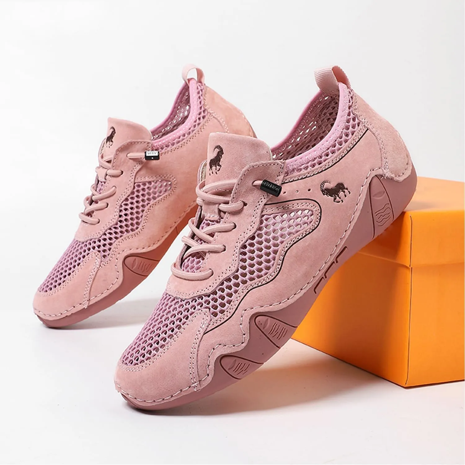 Skywalk Summer Ultra-Breathable Outdoor Mesh Walking Shoes for Hiking, Gym & Daily Wear Non-Slip Lightweight Casual Sneakers