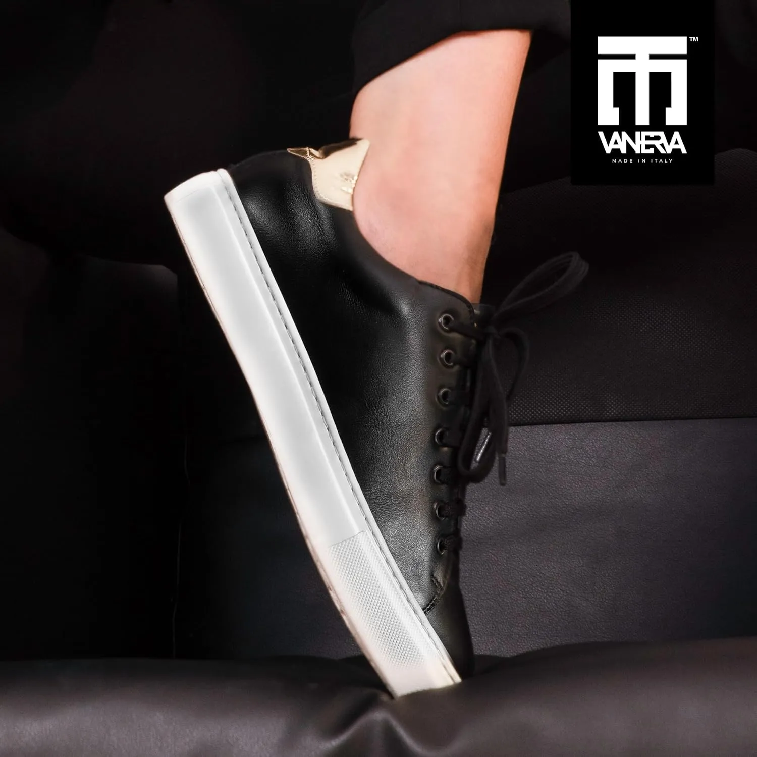 Sneakers | 100% Made in Italy White Sneakers - Real Italian Leather Tennis Shoes - Casual Dress for Walking, Work and Daily Wear - Comfortable, Lightweight, Everyday Fashion Footwear