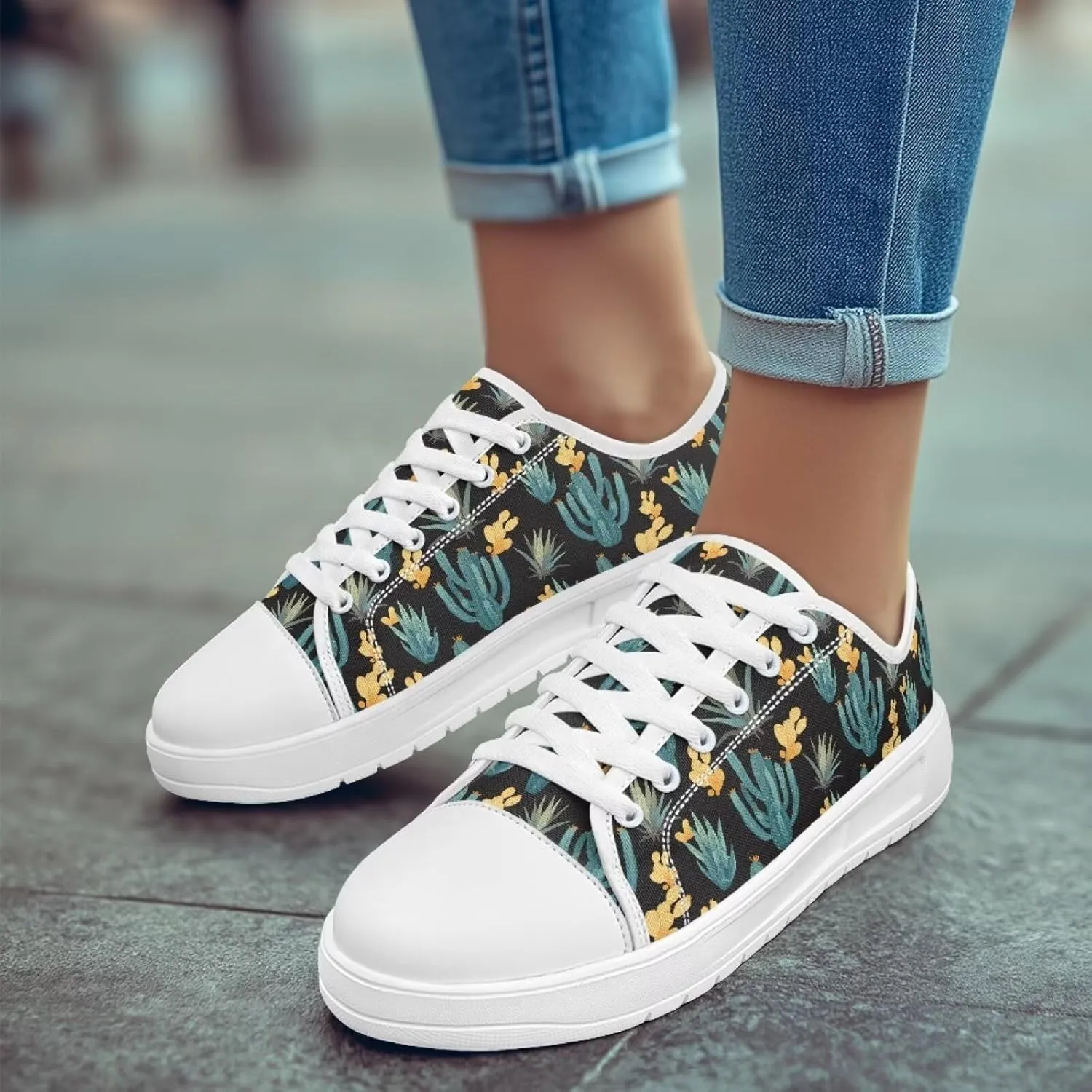 Sneakers for Women Memory Foam Spring Shoes for Women Footwear Slip-On Canvas Shoes Non Slip Fashion 5.5-13.5